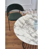 BROADWAY TABLE - WHITE MARBLE, LEG - BLACK order